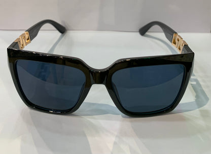 REV Black Frame Black Shade Premium Quality Unisex Sunglass 3385 C3 54 19-143