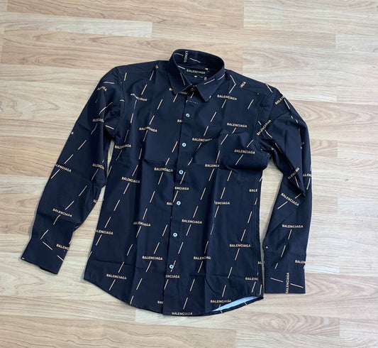 LAB Black Colour with Lab Print Premium Quality Printed Shirt 95107