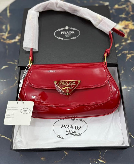 ARP PRA Red Glossy Premium Quality Ladies Sling Bag 330