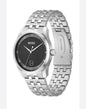 SOB BOS Black Dial Silver Chain Date Working Men’s Watch 990638