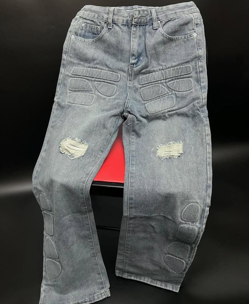 CHAOHUI XIANSEN Faded Blue Imported Premium Quality Men’s Jeans M06