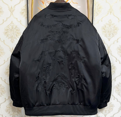 GO REIAX BSW Black Colour Unisex Bomber Jacket 20381