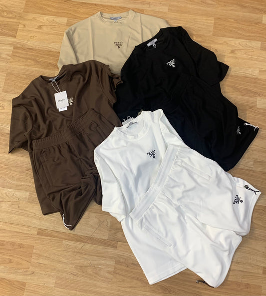 ARP Brown Colour With White Logo Embroidery Premium Quality Coord Set 46045