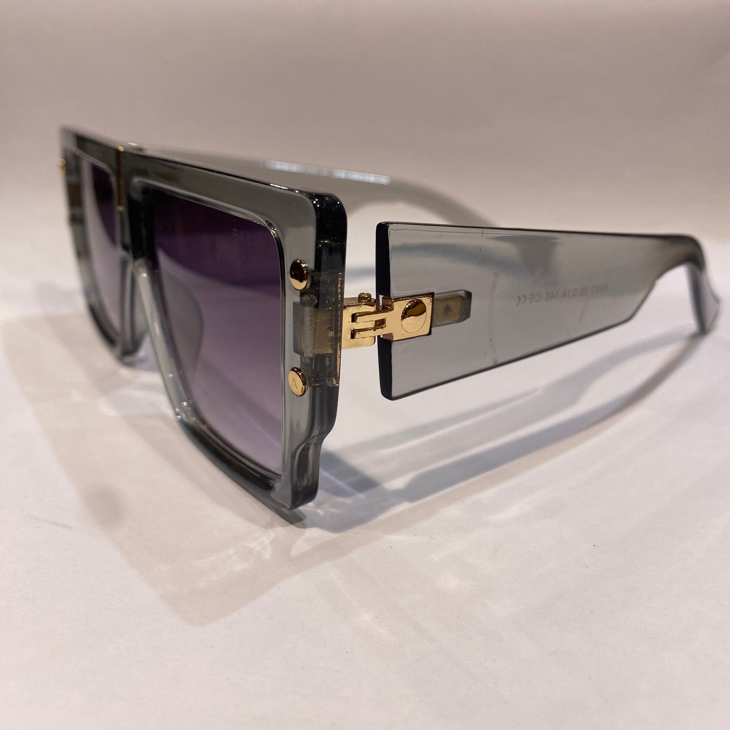 LAB Smoke Gray Frame Purple Shade Unisex Sunglasses 6083 56 14 140 C5