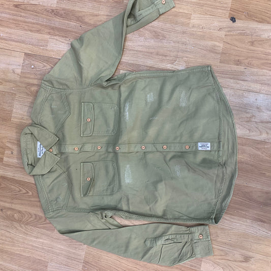 Abercrombie & Fitch Pista Green Colour Rugged Denim Shirt 80838