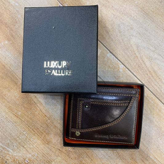 LDA Brown Colour Genuine Leather Men’s Wallet GW-022