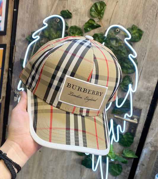 RUB Check Print Cap RUB Embroidery ￼987352