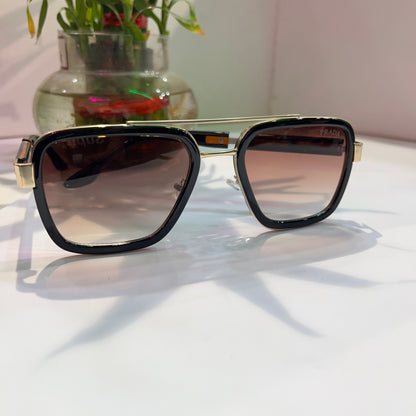 Arp Gold Frame Brown Shade Heavy Quality Sunglass 880795216142