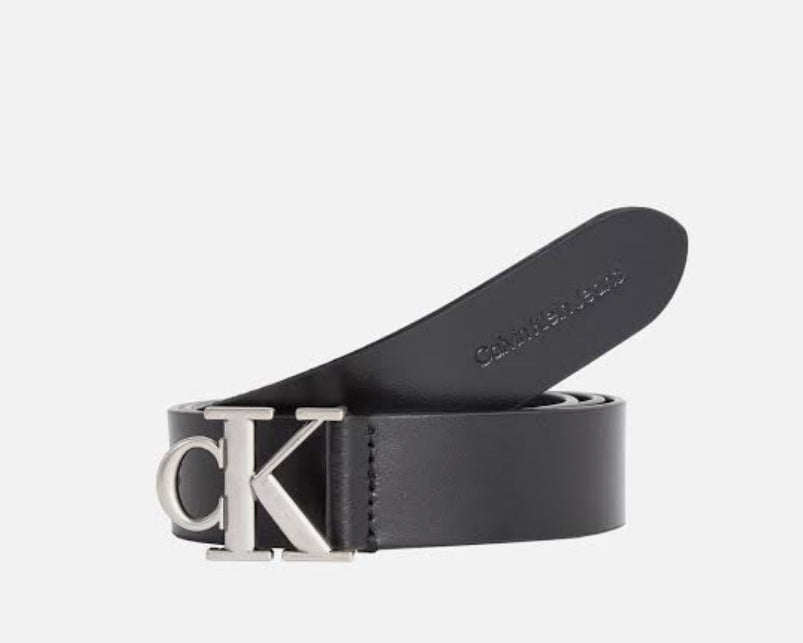 LAC Multi Colour Broad Buckle Black Plain Leather Ladies Belt 87460