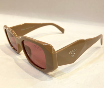 ARP Beige Frame Pink Shade unisex Sunglass