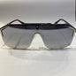 CUG Silver Black Frame Mercury Shade Unisex Sunglasses 0291 135 0 145