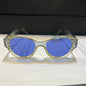 Oid Transparent Frame Blue Shade Unisex Sunglass 97008 51 20 148 C7