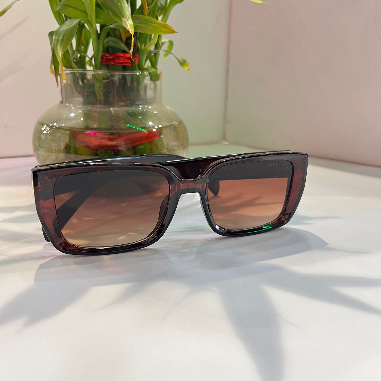 Mot Glossy Brown Frame Brown Shade Heavy Quality Sunglass 61345419143C2