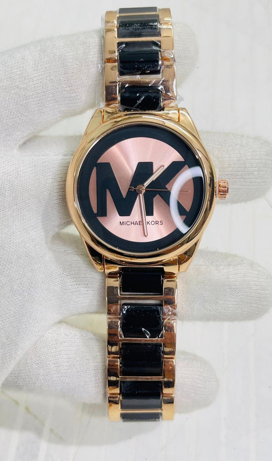 Cim Copper Black Chain Copper Ring KM Copper Dial Ladies Watch 990300