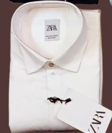 White Colour RAZ ZR Premium Quality Full Sleeve Shirt 80816