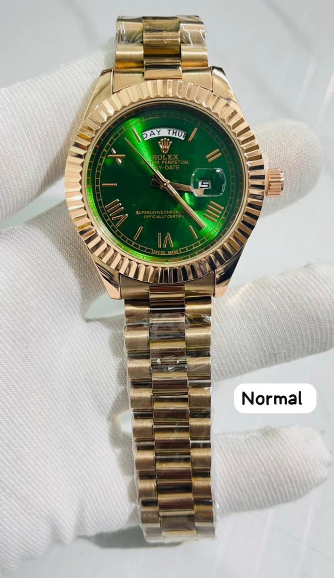 Lor Copper Chain Green Dial Men’s Watch 990240