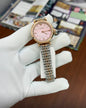 Mra Copper Chain Copper Stud Pink Dial Ladies watch 990202