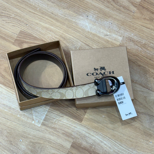 AOC Beige Colour With Graise Black Matte Buckle Men’s Belt H3003