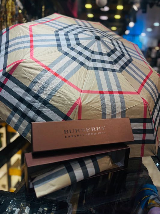 Rub Bur Beige Black Grey Red Line Colour Imported Quality Umbrella