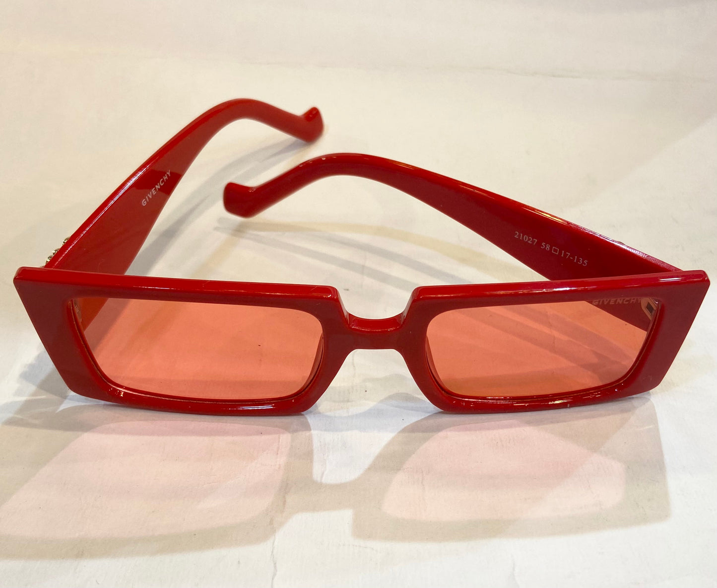 VIG Red Frame Red Shade Sunglass 21027 58 17-135