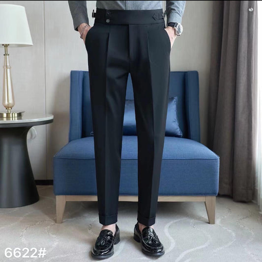 Korean Style Trousers  Black Colour Regular Fit K6622