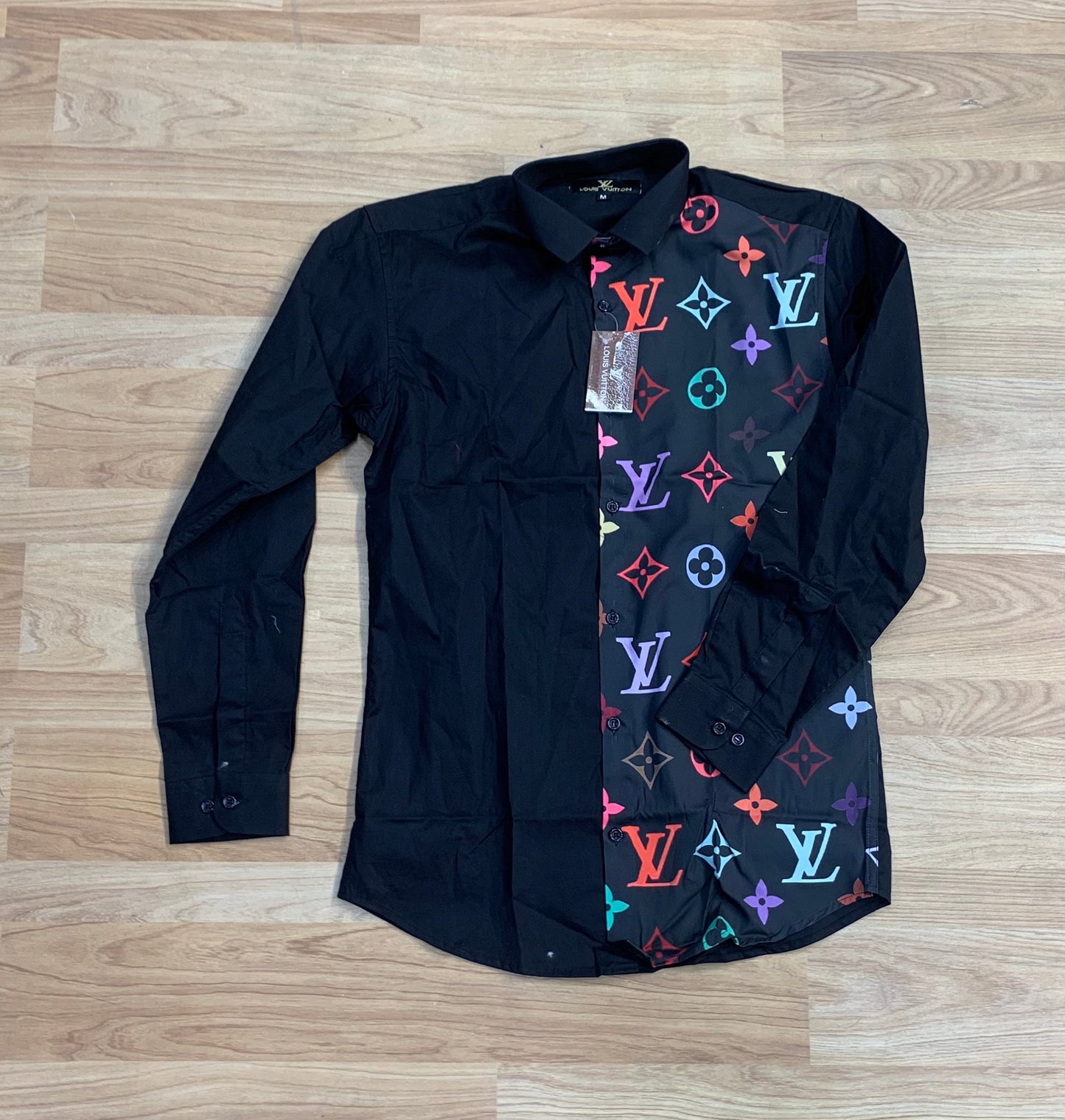 VL Black Colour Printed Premium Quality Full Sleeve Shirt 95110