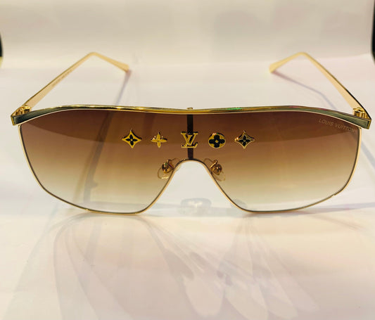 UOL Golden Frame Brown Shade sunglass SUN021