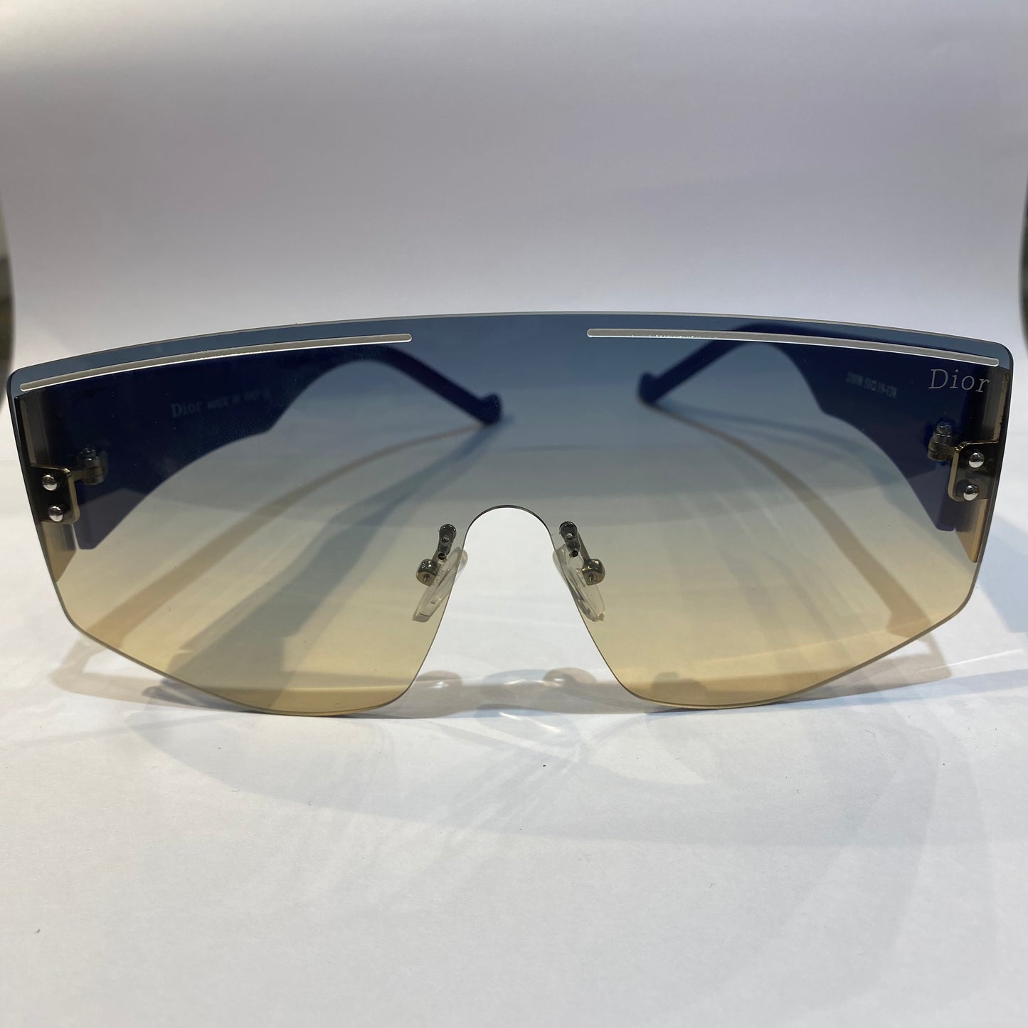 OID Frameless Trancy Multi Shade Blue Stick Unisex Sunglasses 21038 53 19 138