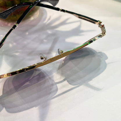 Uol Gold Frame Black Shade Heavy Quality Sunglass 51514819130 ￼