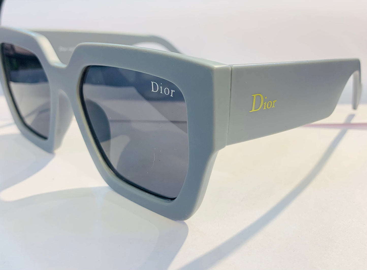 OID Matte Grey Black Blue Frame Black Shade Premium Quality Unisex Sunglass SUN038 3922 68 13 132