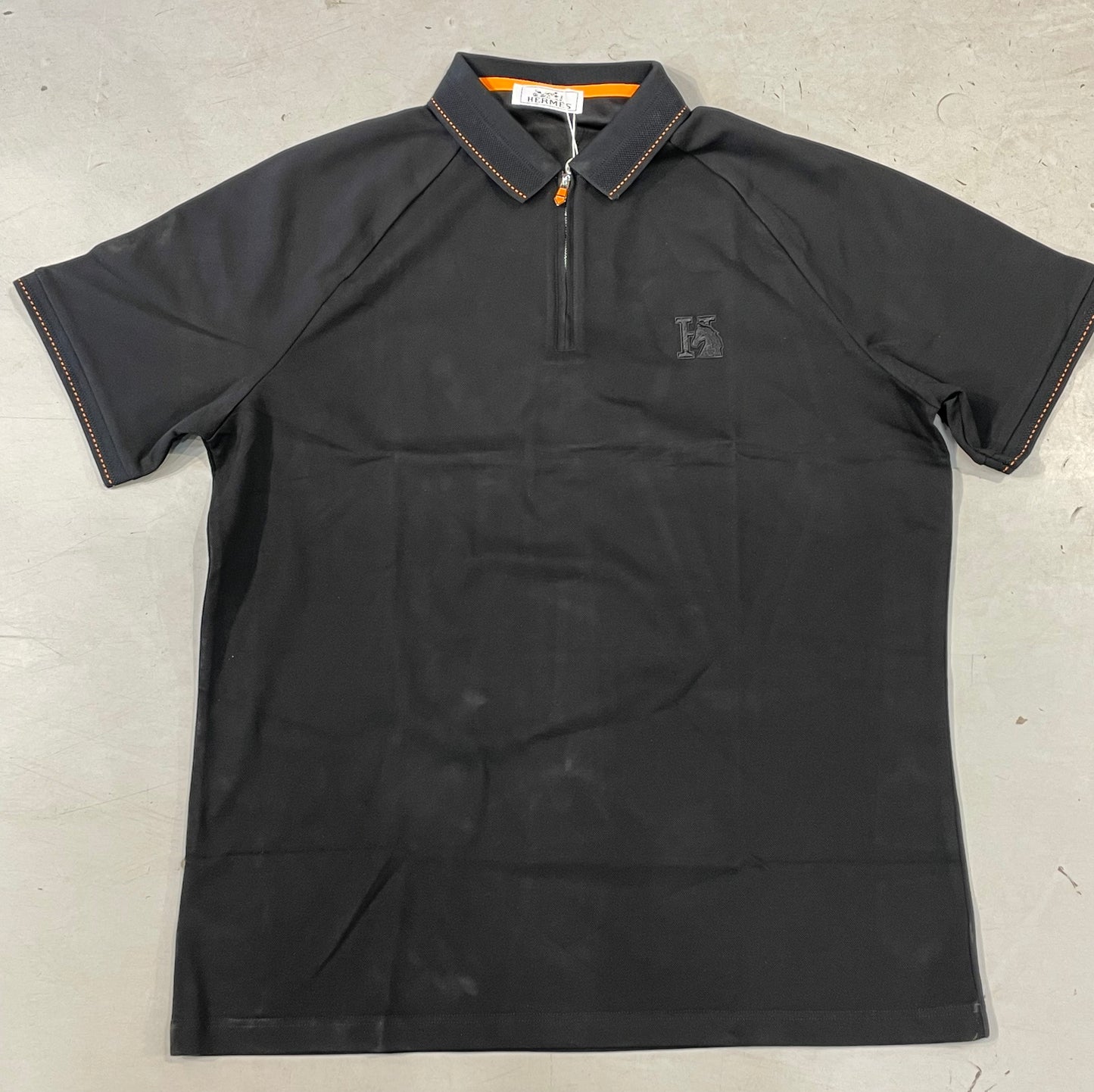 REH HER Black Colour half sleeve collar Imported T-shirt 36207