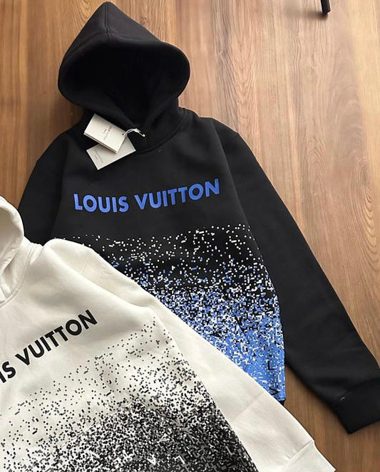 VL UOL Black Colour With VL Blue Monogram Print Premium Quality Hoddie 55471