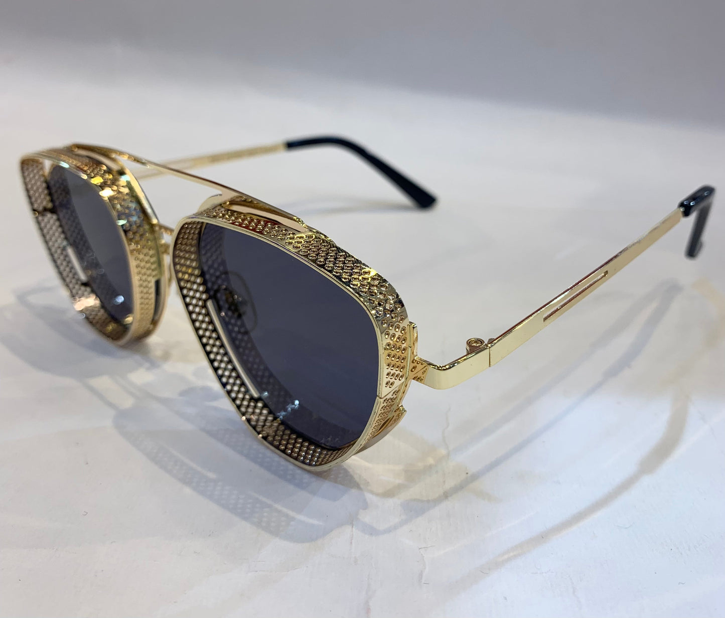 MAR RAM Golden Frame Black Shade Sunglass 2171 56 15-146
