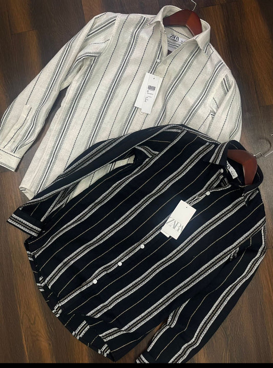 RAZ shirt Black Colour White Checks 80889