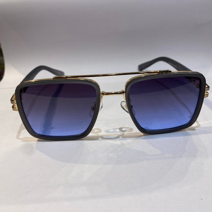 TID Matte Gray Copper Frame Blue Shade Unisex Sunglasses 5G130 51 18 151