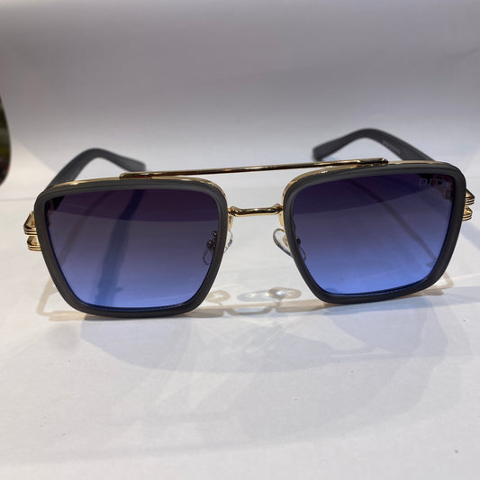 TID Matte Gray Copper Frame Blue Shade Unisex Sunglasses 5G130 51 18 151
