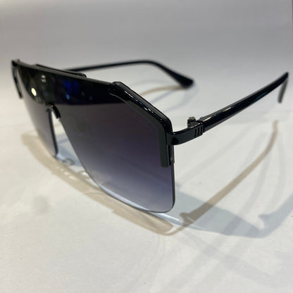 CUG Full Black Frame Black White Shade Unisex Sunglasses 0291 135 0 145