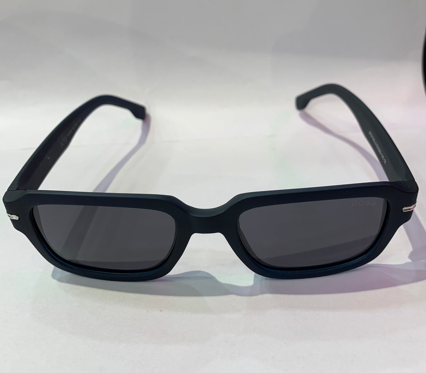 SOB Navy Blue Matte Frame Black Shade Unisex Premium Quality Sunglass 2418 53 20-143