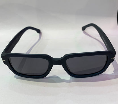 SOB Navy Blue Matte Frame Black Shade Unisex Premium Quality Sunglass 2418 53 20-143