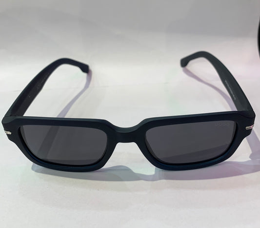SOB Navy Blue Matte Frame Black Shade Unisex Premium Quality Sunglass 2418 53 20-143
