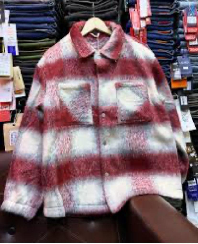 LAB Jacket White & Red Colour 13008