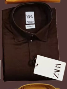 Brown Colour RAZ ZR Premium Quality Full Sleeve Shirt 80814