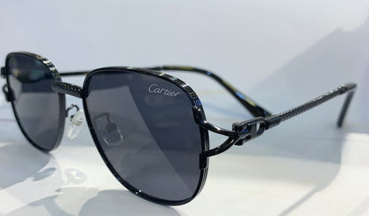 RAC Black Frame Black Shade Premium Quality Unisex Sunglass 2538 50 25-143
