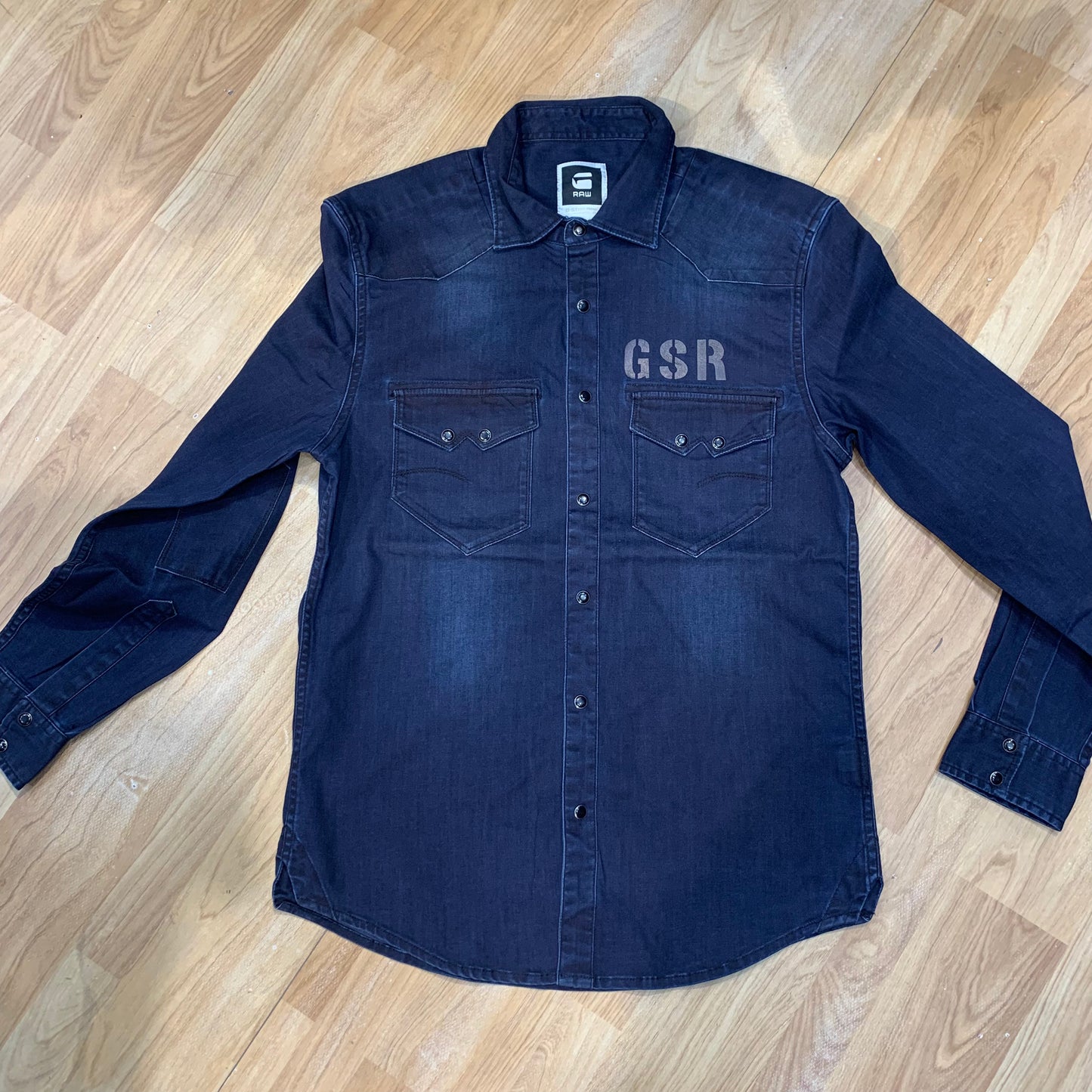 WAR RAW Navy Blue Denim Shirt 80841