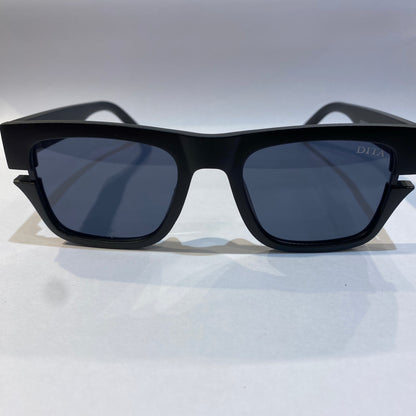 TID Matte Black Frame Black Shade Unisex Sunglasses 98245 56 18 145