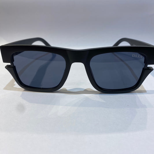 TID Matte Black Frame Black Shade Unisex Sunglasses 98245 56 18 145