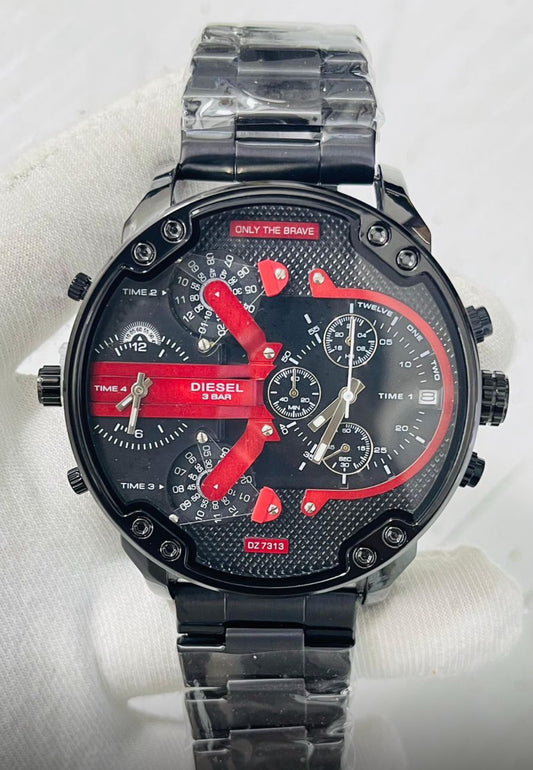 Eid Black Chain Black Red Big Dial Heavy Machinery Men watch 990260