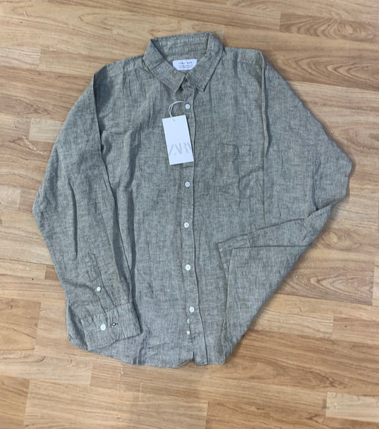 Zr RAZ Olive Green With Premium Quality Full Sleeve Shirt 7131