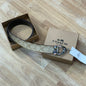 AOC Beige Colour With Silver Glossy Buckle Men’s Belt H3001