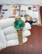 Mra Copper Chain Green Dail Ladies Watch 990011